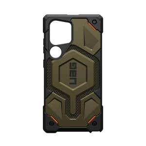 UAG Galaxy S24 Ultra 対応マグネット式 ワイヤレス 充電 対応 MONARCH PRO (日本正規代理店品) ケブラーエレメントグリーン UAG-GLXS24U-PMS-KG