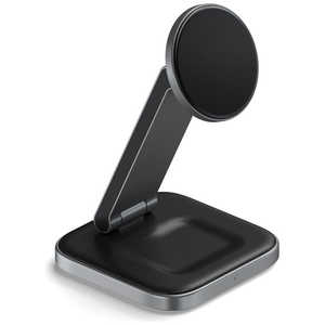 SATECHI Satechi 2-IN-1 フォアダブル QI2 ワイヤレスチャージングスタンド グレー PST-Q21FM SATECHI Satechi 2-IN-1 フォアダブル QI2 ワイヤレスチャージングスタンド グレー PST-Q21FM