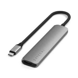 SATECHI Satechi 6-in1 USB-C スリムマルチポートアダプター スペースグレイ PST-P6SM SATECHI Satechi 6-in1 USB-C スリムマルチポートアダプター スペースグレイ PST-P6SM