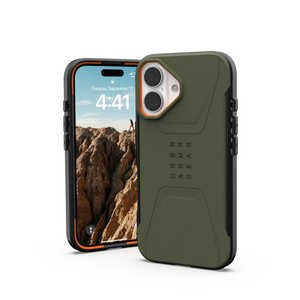 UAG iPhone 16 耐衝撃ケース MAGSAFE対応 CIVILIAN オリーブ UAG-IPH24MB-CMS-OL UAG iPhone 16 耐衝撃ケース MAGSAFE対応 CIVILIAN オリーブ UAG-IPH24MB-CMS-OL