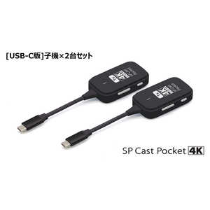プリンストン 4K対応ワイヤレスUSB-C to HDMI SPCastPocket4K ブラック SPCASTPOCKET4K-C1SET プリンストン 4K対応ワイヤレスUSB-C to HDMI SPCastPocket4K ブラック SPCASTPOCKET4K-C1SET