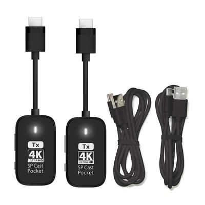 プリンストン 4K対応ワイヤレスHDMI to HDMI SPCastPocket4K ブラック