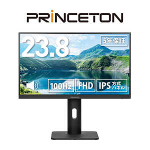プリンストン IPS方式パネル採用 USB Type-C搭載 23.8型フルHD液晶ディスプレイ スタンドタイプ ［23.8型 / フルHD(1920×1080) / ワイド］ PTF-H241WS-BK