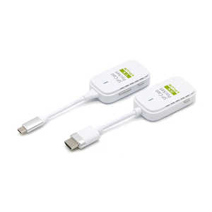 プリンストン SPCastPocketPlusシリーズ AirPlay/Miracast受信機能対応ワイヤレス USB-C to HDMI(親子機セット品) SC-POCKETPLUS-C1R1