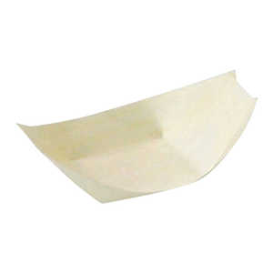 ヤマコー 経木容器 舟皿(100枚入)ポプラ 23582 小・浅型 QKY2804