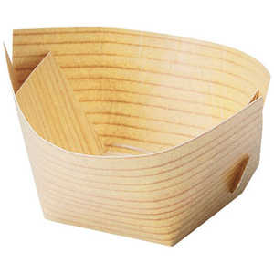 ヤマコー 用美 業務用 舟形おもてな紙 小・深 (100枚入) yamaco66842 YAMACO66842