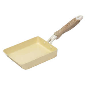ベストコ 卵焼き器 13×18cm エッグパン IH ガス火対応 セラミック 軽量 セラミック毎日パン カスタード NQ-438