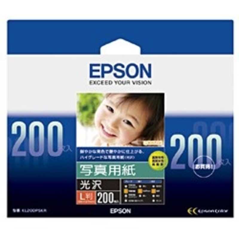 エプソン　EPSON エプソン　EPSON 写真用紙｢光沢｣ KL200PSKR(光沢) KL200PSKR(光沢)