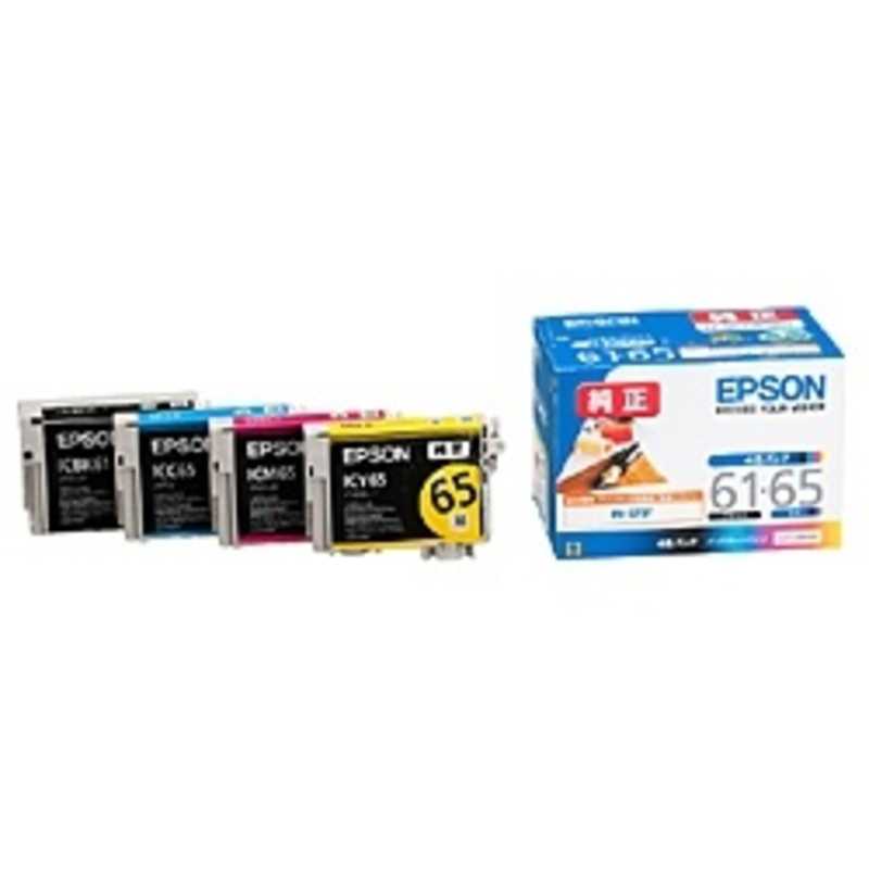 エプソン　EPSON エプソン　EPSON インクカートリッジ 4色パック IC4CL6165 IC4CL6165