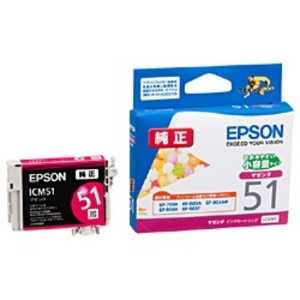 ＜コジマ＞ エプソン EPSON インクカートリッジ ICM51画像