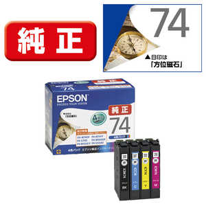 ץ EPSON 󥯥ȥå(4ѥå) IC4CL74