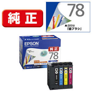 エプソン EPSON インクカートリッジ (4色パック) IC4CL78 エプソン EPSON インクカートリッジ (4色パック) IC4CL78