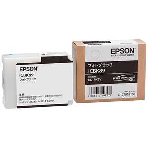 エプソン　EPSON ｢純正｣インクカｰトリッジ フォトブラック ICBK89