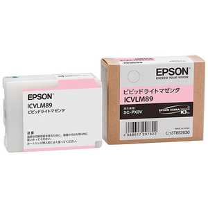 エプソン　EPSON ｢純正｣インクカｰトリッジ ビビッドライトマゼンタ ICVLM89