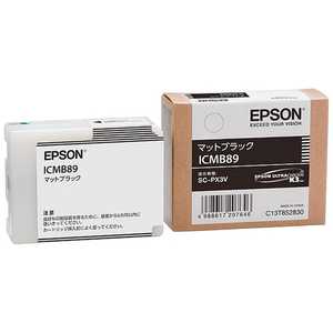 エプソン　EPSON ｢純正｣インクカｰトリッジ マットブラック ICMB89