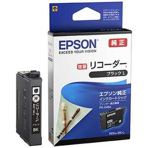 エプソン　EPSON ｢純正｣インクカｰトリッジ(増量タイプ) RDH-BK-L (ブラック)