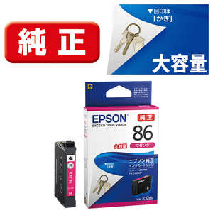 エプソン　EPSON ｢純正｣インクカｰトリッジ ICM86(マゼンタ) 