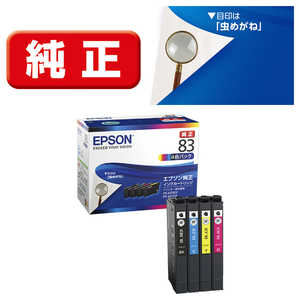 エプソン　EPSON ｢純正｣インクカｰトリッジ IC4CL83(4色パック)