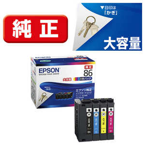 エプソン　EPSON ｢純正｣インクカｰトリッジ IC4CL86(4色パック)