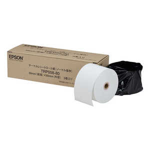 エプソン EPSON 純正サーマルレシートロール紙(ノーマル保存紙) 58mm(紙幅)×80mm(外径)3巻入り TRP058-80 エプソン EPSON 純正サーマルレシートロール紙(ノーマル保存紙) 58mm(紙幅)×80mm(外径)3巻入り TRP058-80