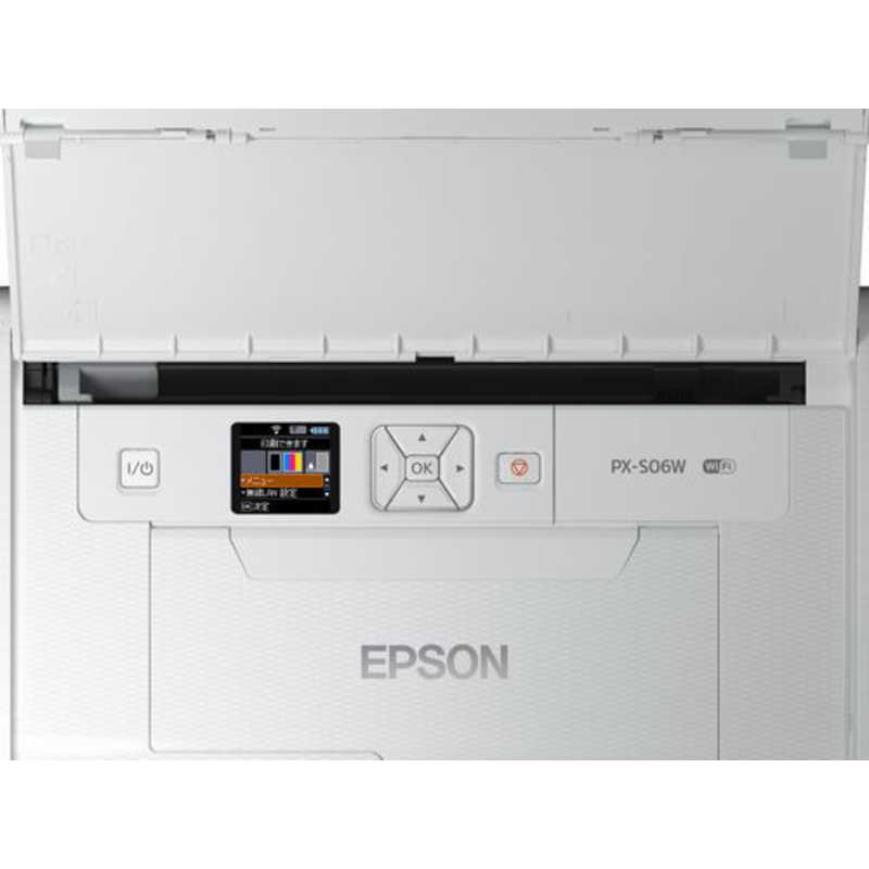 エプソン　EPSON エプソン　EPSON A4対応モバイルインクジェットプリンター PX-S06W ホワイト [L判~A4] PX-S06W ホワイト [L判~A4]