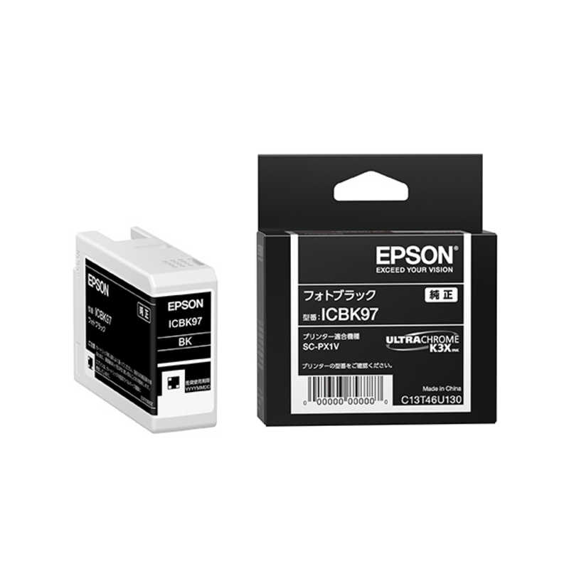 エプソン　EPSON エプソン　EPSON 純正インクカートリッジ フォトブラック ICBK97 ICBK97