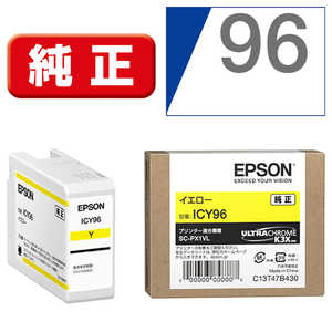 エプソン　EPSON 純正インクカｰトリッジ イエロｰ ICY96