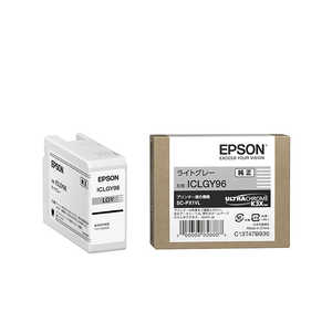 ＜コジマ＞ エプソン EPSON 純正インクカートリッジ ライトグレー ICLGY96