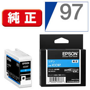 エプソン EPSON 純正インクカートリッジ シアン ICC97 エプソン EPSON 純正インクカートリッジ シアン ICC97