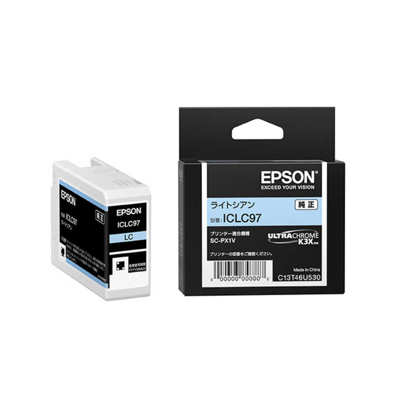 エプソン　EPSON エプソン　EPSON 純正インクカートリッジ ライトシアン ICLC97 ICLC97