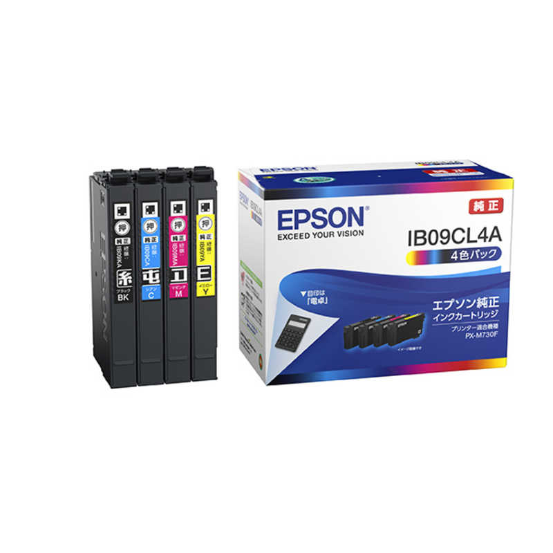 エプソン　EPSON エプソン　EPSON 純正インクカートリッジ 4色パック 標準インク IB09CL4A IB09CL4A