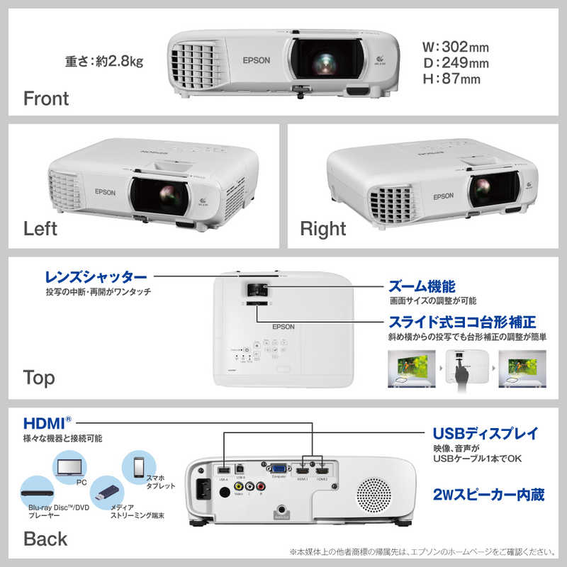 値下げ】プロジェクターとスクリーンのセット（EPSON EH-TW5350S