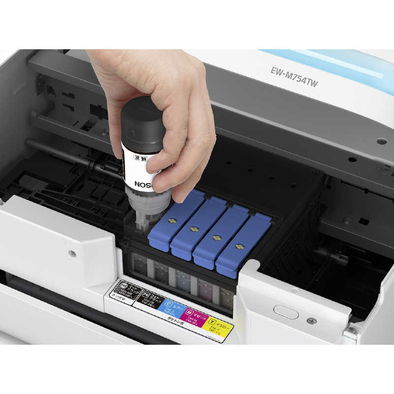 エプソン　EPSON エプソン　EPSON A4カラーインクジェット複合機 エコタンク搭載モデル ホワイト  L判～A4  EW-M754TW EW-M754TW