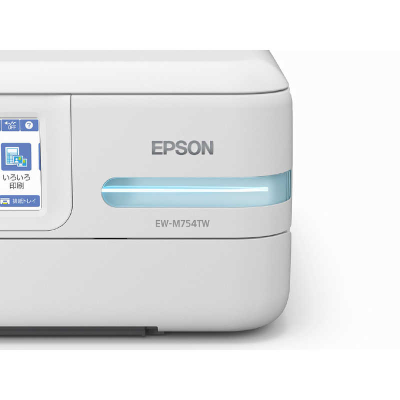エプソン　EPSON エプソン　EPSON A4カラーインクジェット複合機 エコタンク搭載モデル ホワイト  L判～A4  EW-M754TW EW-M754TW