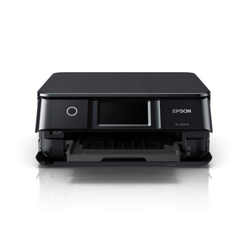 エプソン　EPSON エプソン　EPSON A4カラーインクジェット複合機プリンター Colorio ［カード/名刺～A4］ ブラック EP-886AB EP-886AB