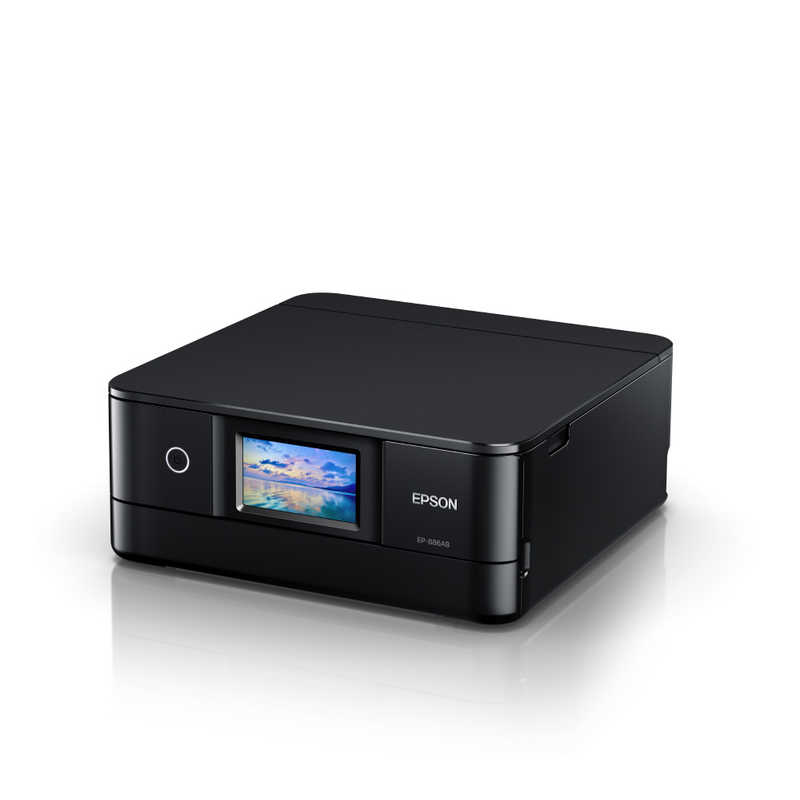 エプソン　EPSON エプソン　EPSON 【アウトレット】A4カラーインクジェット複合機プリンター Colorio ［カード/名刺～A4］ ブラック EP-886AB EP-886AB