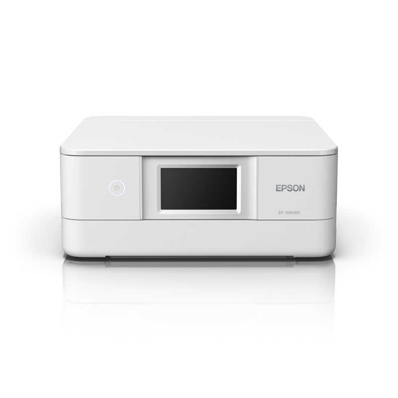 エプソン　EPSON エプソン　EPSON 【アウトレット】A4カラーインクジェット複合機プリンター Colorio ［カード/名刺～A4］ ホワイト EP-886AW EP-886AW