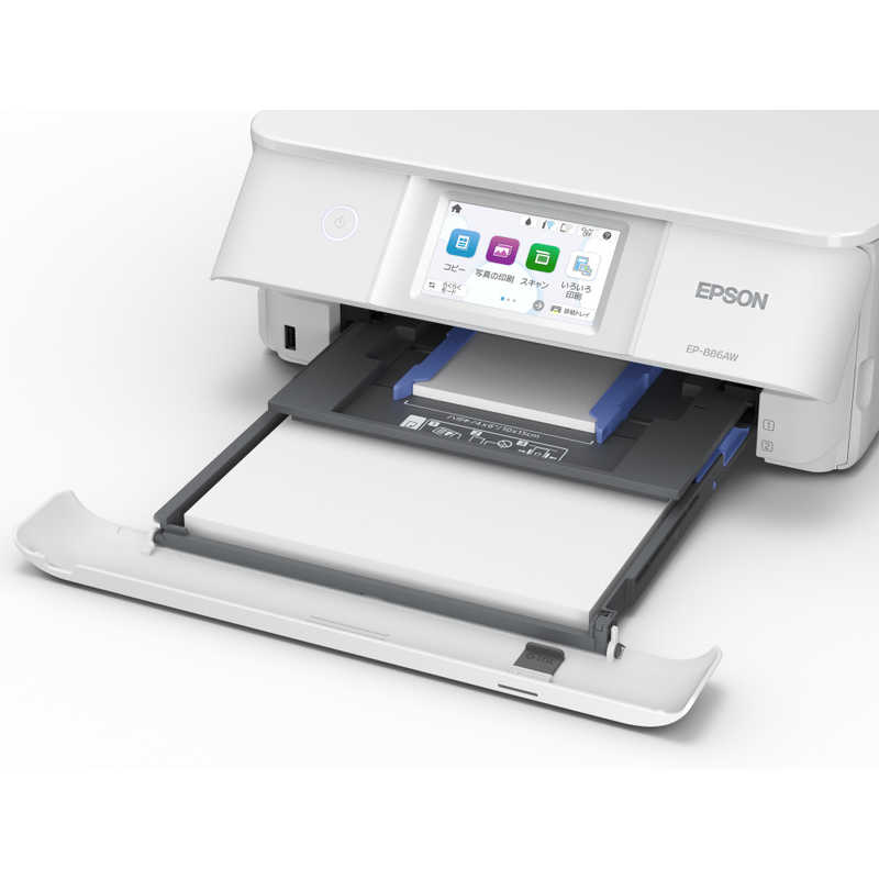 エプソン　EPSON エプソン　EPSON 【アウトレット】A4カラーインクジェット複合機プリンター Colorio ［カード/名刺～A4］ ホワイト EP-886AW EP-886AW