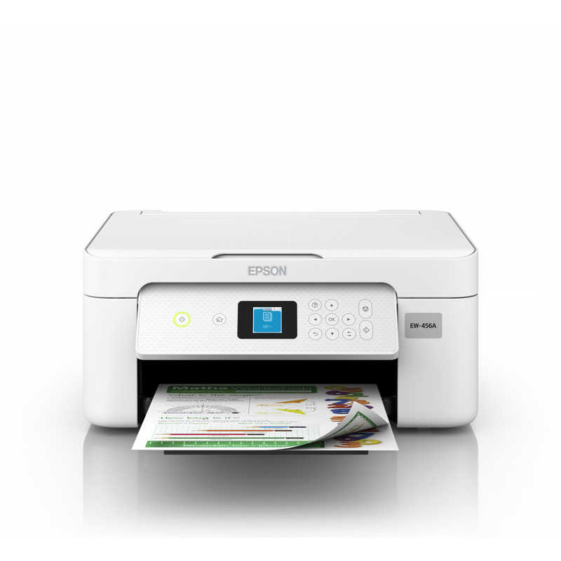 エプソン　EPSON エプソン　EPSON A4カラーインクジェット複合機プリンター Colorio ［カード/名刺～A4］ ホワイト EW-456A EW-456A