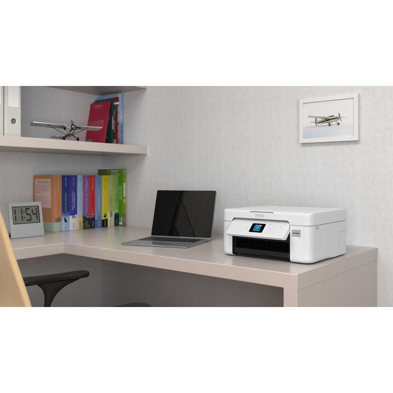 エプソン　EPSON エプソン　EPSON A4カラーインクジェット複合機プリンター Colorio ［カード/名刺～A4］ ホワイト EW-456A EW-456A