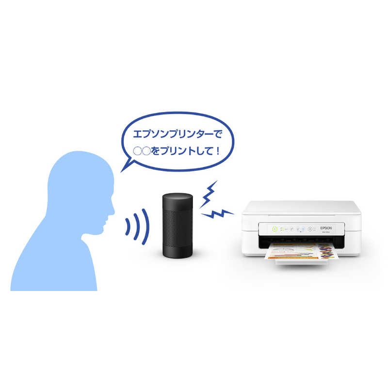 エプソン　EPSON エプソン　EPSON A4カラーインクジェット複合機プリンター Colorio ［L判～A4］ ホワイト EW-056A EW-056A