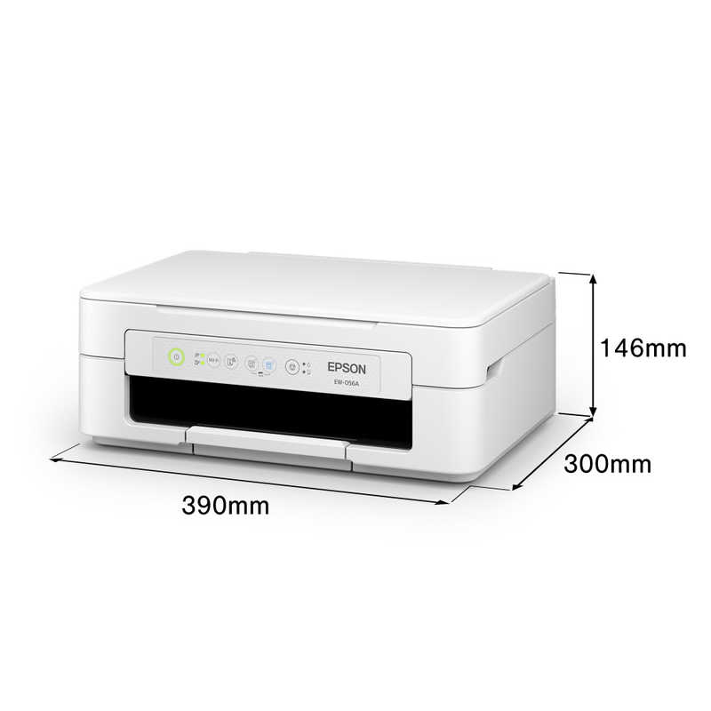 エプソン　EPSON エプソン　EPSON A4カラーインクジェット複合機プリンター Colorio ［L判～A4］ ホワイト EW-056A EW-056A