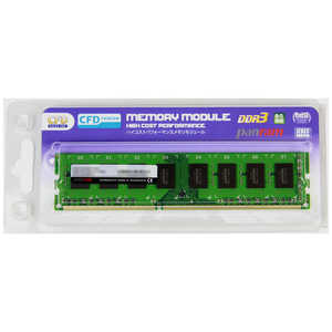 増設用メモリ デスクトップ用 CFD Panram DDR3-1600 240pin[DIMM DDR3 /8GB /1枚] D3U1600PS-8G