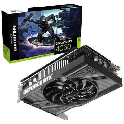 玄人志向 NVIDIA /RTX4060搭載 ［GeForce RTXシリーズ /8GB］「バルク品」 GG-RTX4060-E8GB/SF