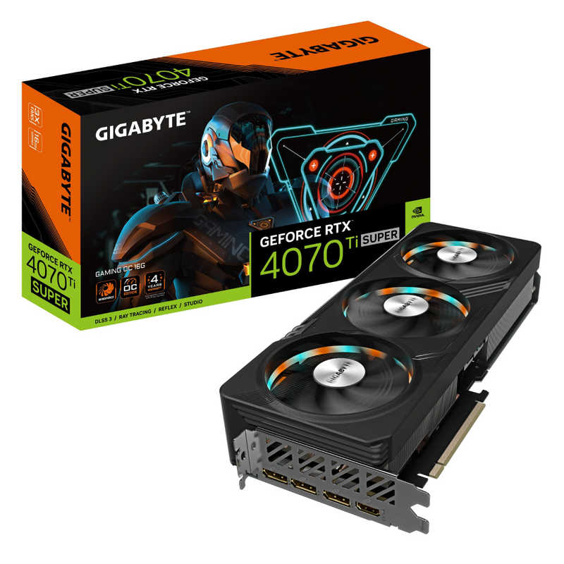 GIGABYTE GIGABYTE グラフィックボード GeForce GTXシリーズ 16GB GeForce RTX 4070Ti SUPER 16GB 「バルク品」 GV-N407TSGAMINGOC-1 GV-N407TSGAMINGOC-1