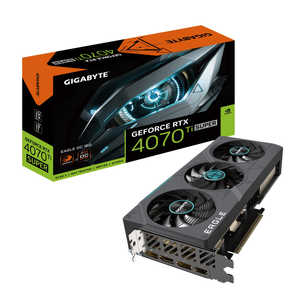 GIGABYTE եåܡ GeForce GTX꡼ 16GB GeForce RTX 4070Ti SUPER 16GB ֥Х륯ʡ GV-N407TSEAGLEOC-16