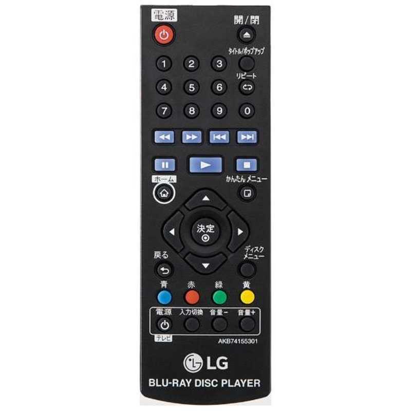 LG LG ブルーレイ & DVDプレーヤー ブラック  再生専用 BP250 BP250