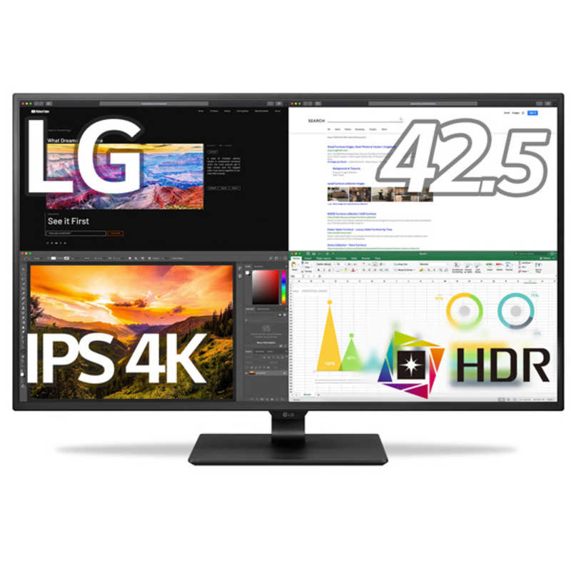 LG LG 4K PCモニター [42.5型 /4K(3840×2160） /ワイド] 43UN700-B 43UN700-B