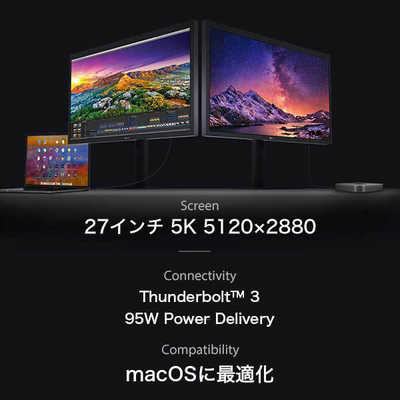 LG Mac専用液晶ディスプレイ [27型 /5K(5120×2880） /ワイド