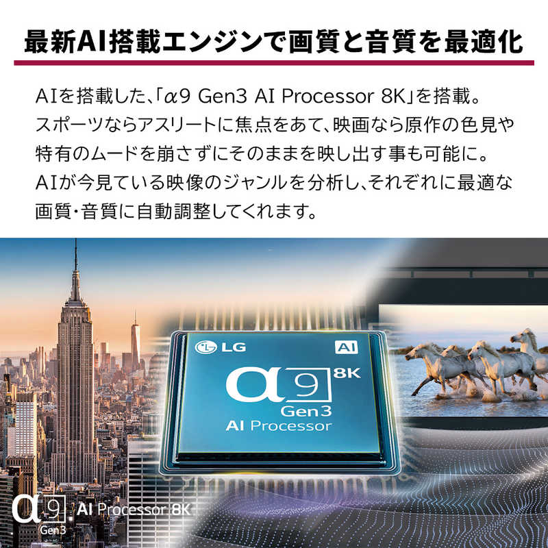 LG LG 有機ELテレビ 88V型 8Kチューナー内蔵 OLED88ZXPJA OLED88ZXPJA